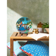 Chumbak Lady Chettiar Wall Plate with Stand