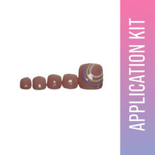 SOEZI Tropical Wave Toezi Reusable Press On Nails - Application Kit