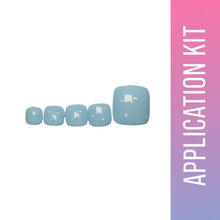 SOEZI Oceans Whisper Toezi Reusable Press On Nails - Application Kit