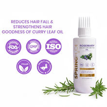 Spring H2O Rosemary Hair Growth Oil, Reduces Hair Fall & Strengthens Hair Goodness of Curry Leaf Oil