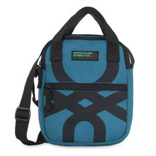 United Colors of Benetton Kolten Unisex Polyester Crossbody Messenger Bags Blue (S)