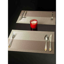 OBSESSIONS Set of 6 Heat Resistant PVC Solid Placemat, Beige & Brown