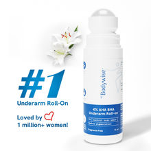 Be Bodywise 4% AHA BHA Underarm Roll On - Treats Pigmentation & Odour - Lactic Acid & Salicylic Acid