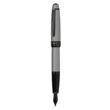 Cross AT0456-20MJ Bailey Matte Grey Fountain Pen W Medium Stainless-Black PVD