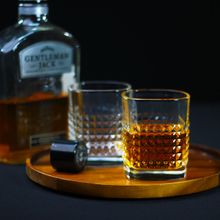 Melbify Square Whiskey Glass 300 Ml (Pack of 6)
