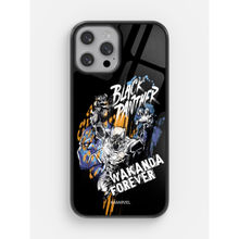 Macmerise Black Panther Sketch Design iPhone 13 Pro Glass Case