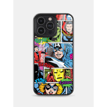 Macmerise Comic Marvel Design iPhone 14 Pro Max Glass Case