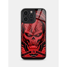 Macmerise Red Skull Design iPhone 14 Pro Max Glass Case