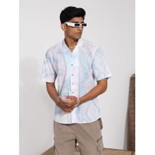 Vastramay Mens Lavender Cotton Ethnic Shirt