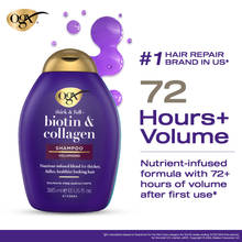 OGX Biotin & Collagen Volumizing Shampoo Thickening Formula for Fuller, Healthier Looking Hair