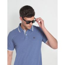 Arrow Sports Tipped Solid Pique Polo Shirt