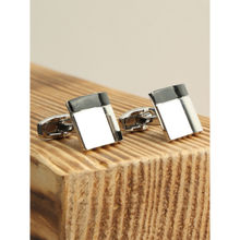 Alvaro Castagnino Silver & Black Coloured Metal Cufflink for Men