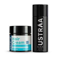 Ustraa Black Deodorant 150ml & Hair Cream Daily Use 100g - 2pcs