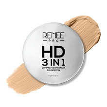 RENEE PRO HD 3-In-1 Matte Compact With SPF 20, Works As Foundation, Compact & Concealer