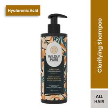 Wildly Pure Clarifying Shampoo for Hard Water, Low Porosity Hair, Build Up with Hyaluronic Acid