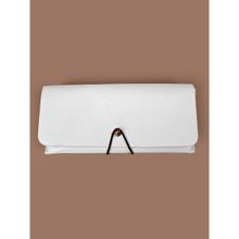 The House Of Ganges Newell Vegan Leather Sunglass Case Milky White (M)