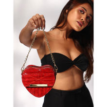Modern Myth Lovestruck Heart Shaped Red Mini Bag