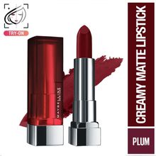 Maybelline New York Color Sensational Creamy Matte Lipstick, Lasts Up To 12H - Midnight Date