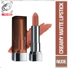 Maybelline New York Color Sensational Creamy Matte Lipstick, Lasts Up To 12H - Toasted Brown