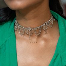 925 Silver Shaya by CaratLane Excitement Choker in Oxidised