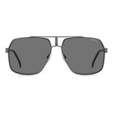 CARRERA Mens Grey Lens Black Navigator Sunglasses Size 62 With 100% Uv Protection