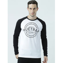Huetrap Mens Knitted Regular Fit Round Neck Full Sleeve Colorblock Tee- Multi