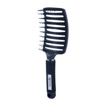 Bronson Professional Paddle Hair Brush Vented For Detangling & Instant Hair Volume - Black