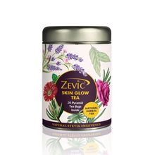 Zevic Green Tea For Glowing Skin Tea Bags(sweetened With Stevia)