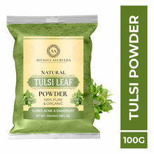 Ayusoul Ayurveda 100% Pure Natural & Organic Tulsi (Basil) Leaf Powder