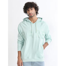 Rare Rabbit April Light Blue Print Hoodie