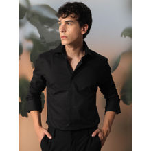 Rare Rabbit Cruz Primary Black Solid Shirt