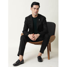 Rare Rabbit Kove Primary Black 2 Piece Stripe Suit (Set of 2)