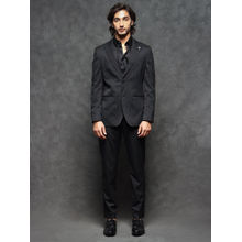 Rare Rabbit Markus Primary Black 2 Piece Stripe Suit (Set of 2)