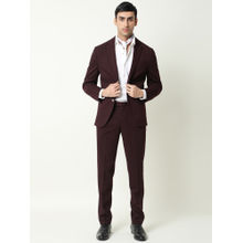 Rare Rabbit Zandro Primary Maroon Solid 2 Piece Suit (Set of 2)