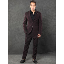 Rare Rabbit Zanza Primary Burgundy Solid 2 Piece Suit (Set of 2)