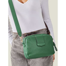 Accessorize London Women's Green Functional Crossbody Bag