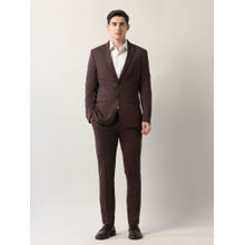 Arrow Brown Men's Zero Calorie Slim Fit Blazer with Trouser (Set of 2)