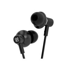 GOVO GOBASS 610 in-Ear Wired Earphones with HD-Mic Powerful Bass Hammer Design (Platinum Black)