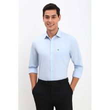 Allen Solly Men Blue Slim Fit Solid Full Sleeves Formal Shirts