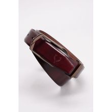 Allen Solly Men Leather Solid Maroon Casual Belt