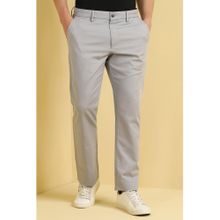 Allen Solly Men Grey Regular Fit Solid Casual Chinos
