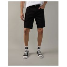 American Eagle Men Black AirFlex+ 9 Inches Denim Short