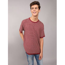 American Eagle Men Red Short-Sleeve T-Shirt