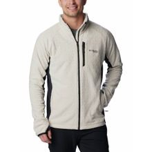Columbia Mens Off White Titan Pass 3.0 Full Sleeve Trekking Hiking Fleece Jacket
