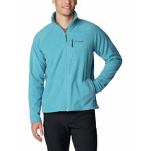 Columbia Mens Blue Fast Trek Ii Full Sleeve Trekking Hiking Fleece Jacket
