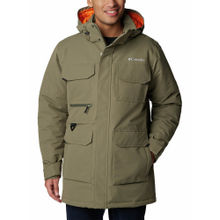 Columbia Mens Green Land Roamer Parka Full Sleeve Trekking Hiking Jacket