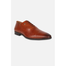 Louis Philippe Men Tan Leather Oxfords