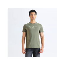 Pepe Jeans Olive Crew Neck Short Sleeve T-Shirt