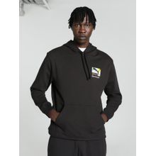 Puma Classics Brand Love Mens Black Hoodies