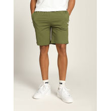 Puma Zippered Jersey Men Olive Green Shorts
